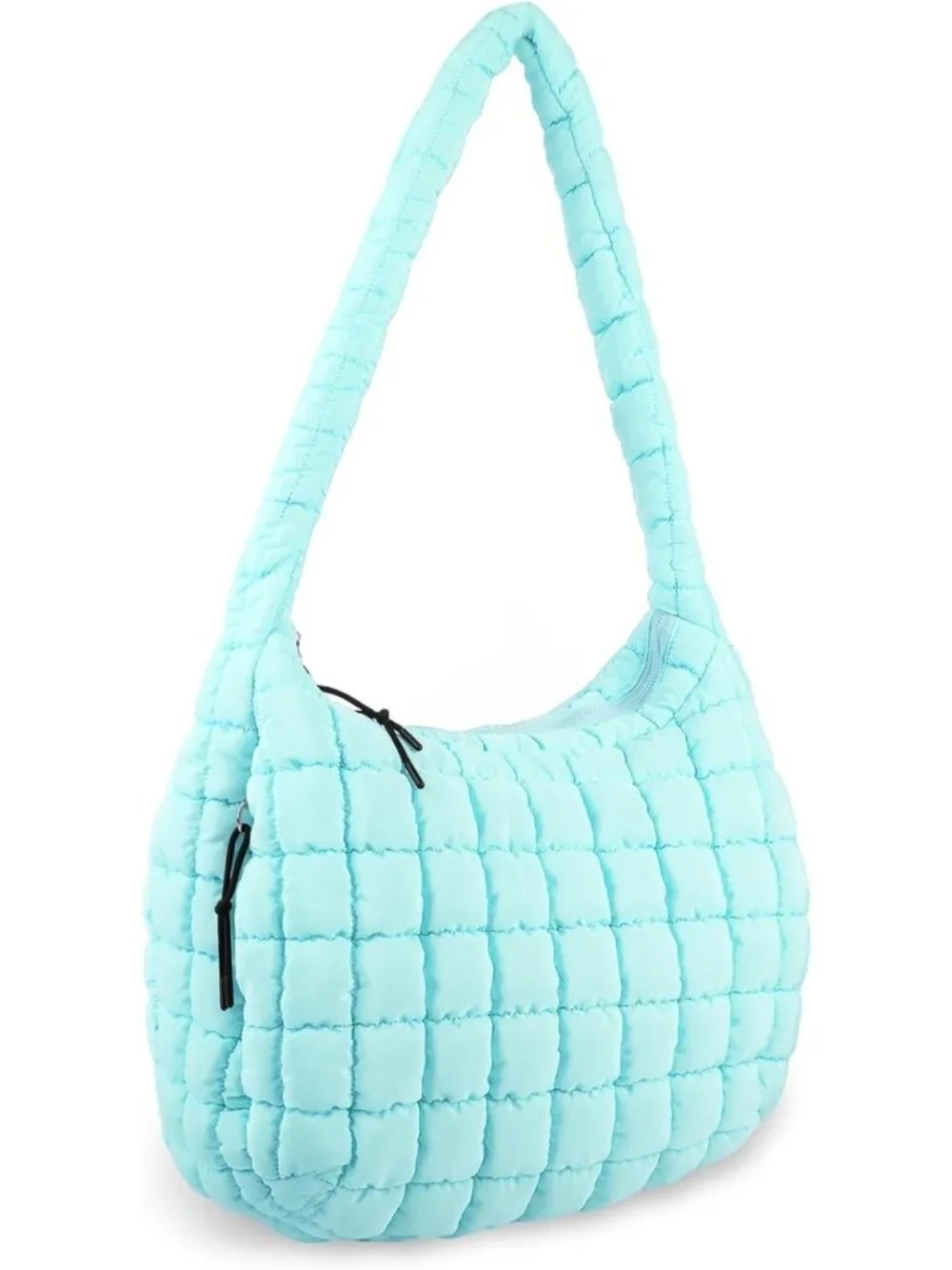 Lightweight Quilted Puffer Tote Bag | Puffy Crossbody & Shoulder Hobo Bag for